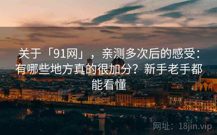 关于「91网」，亲测多次后的感受：有哪些地方真的很加分？新手老手都能看懂