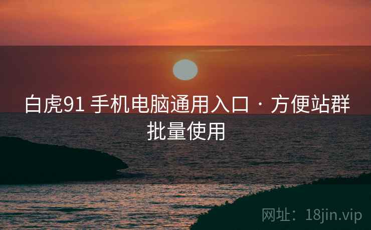 白虎91 手机电脑通用入口 · 方便站群批量使用