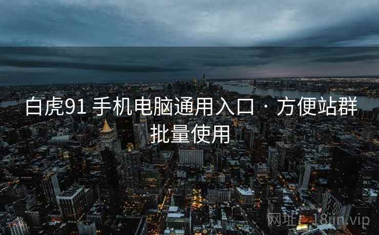 白虎91 手机电脑通用入口 · 方便站群批量使用